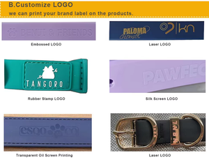 Conjunto de Correa y Collar para Perro de PVC Impermeable de Lujo, Correa Ajustable con Logotipo Personalizado para Perros Pequeños, Medianos y Grandes, Fabricante <span class=keywords><strong>OEM</strong></span> - Product Image 4