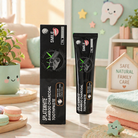 Dentifrice au charbon de bambou non toxique, menthe fraîche, anti-caries, nettoyage en profondeur, blanchiment naturel, sans danger pour les enfants et les adultes, jetable