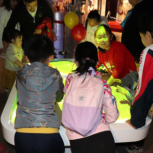 Table de sable cinétique interactive avec projection pour enfants, <span class=keywords><strong>jeu</strong></span> de table de sable pour l'éducation <span class=keywords><strong>STEAM</strong></span> en intérieur et les centres scientifiques - Product Image 5
