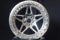 Jantes forgées Beadlock 18x12 pouces 5x120 pour course de dragster Corvette Z06 C7 C8