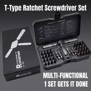 Multipurpose <b>Screwdriver</b> Set 42 In 1 S2 Steel Ratcheting With Interchangeable Bits For Home Car Electronics Repair - Product Image 2