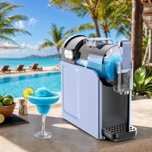 Machine à slush et machine à cocktails glacés avec 2 bacs pour les bars de plage, les comptoirs de service nocturne et les happy hour au coucher du soleil - Product Image 4