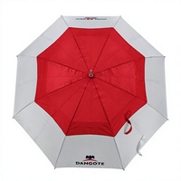 Parapluie de golf publicitaire compact et léger à ouverture automatique, avec cadre en aluminium, design bicolore et logo personnalisé