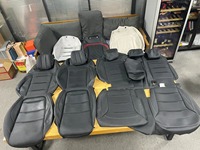 Housses de siège auto en cuir Nappa sur mesure pour Mercedes-Benz Classe C W205 Classe E W213 GLC GLE G63, protection intérieure et coussin
