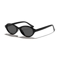 Lunettes de soleil ovales de luxe pour femmes, style rétro, marque privée, petit MOQ