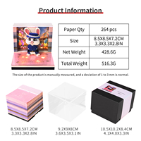 Cube de notes Hero Bunny Officer 2027 : Calendrier créatif en papier découpé au laser, objet de collection de bureau, art papier de dessin animé, DIY