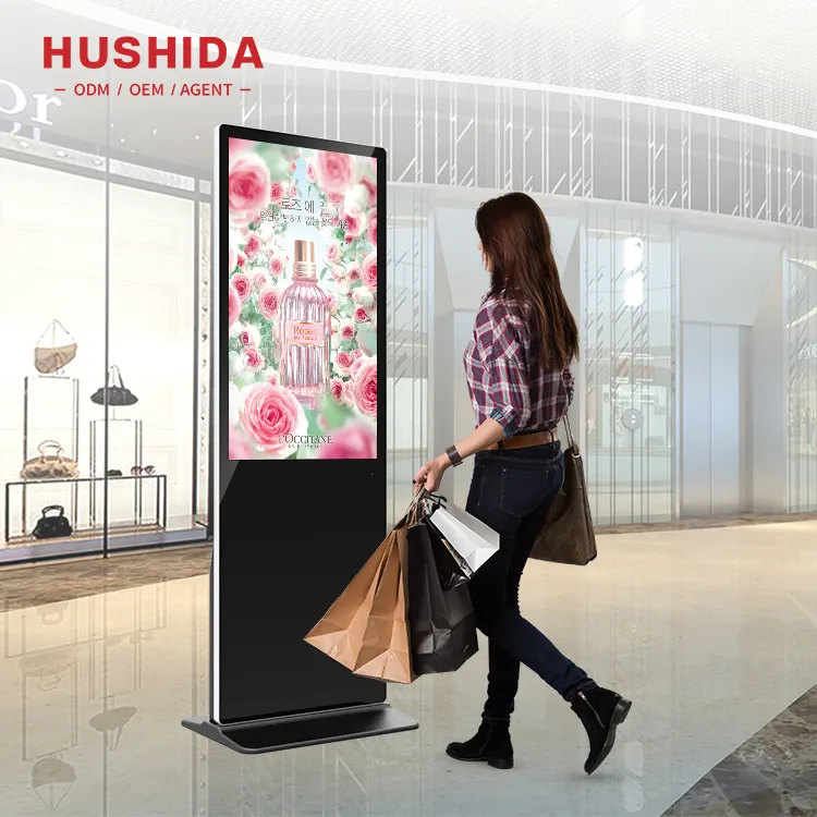 HUSHDIA एंड्रॉयड वाईफ़ाई एलजी एलसीडी डिजिटल signage विज्ञापन प्रदर्शन 43 "छोटे विज्ञापन प्रदर्शन