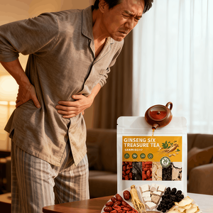 ג 'ינסנג של גברים תה שישה אוצרות 20 שקיות ללא תוספת סוכר 100% נטולת קפאין טבעי-פרימיום ללא תוספת סוכר - Product Image 1
