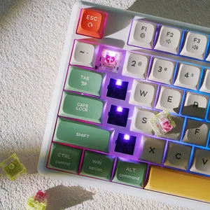 Fábrica venda quente CIDOO ABM084 TTKL RGB Teclado Mecânico Gaming 60 por cento teclado mecânico lekker switch teclado