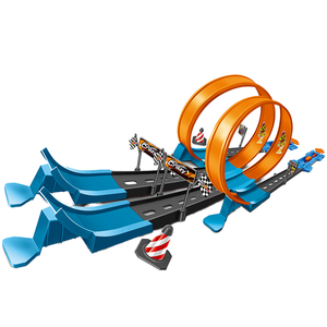 Voiture d'éjection en alliage à double piste pour deux personnes jouet éducatif pour enfants d'âge préscolaire pour 2-4 ans 5-7 ans - Product Image 1