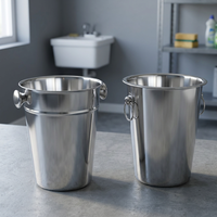 Seau à glace en acier inoxydable MIINOX moderne grande capacité, écologique, pour vin et bière, accessoires de fête, usage bar