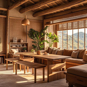 Carta da parati intrecciata in erba rotoli di paglia tessitura in Rattan decorazione decorazione murale per la casa panno naturale carta da parati in lino - Product Image 6