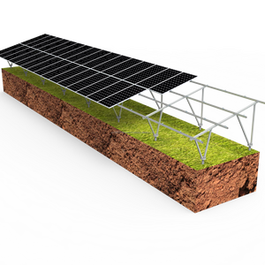Structure de montage au sol en acier à montage U2V avec galvanisation à chaud pour rail solaire pour applications au sol - Product Image 1