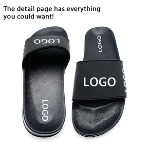 Vente en gros Sandales d'extérieur plates et antidérapantes pour la plage d'été Chaussons EVA à motif imprimé de créateur pour hommes avec logo personnalisé Couple d'adultes - Product Image 5