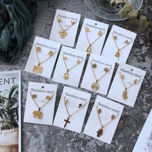 Bijoux แซนดี้ของขวัญสร้อยคอต่างหูชุดเครื่องประดับสำหรับผู้หญิงเลนส์ป้องกันฝาครอบทองใหม่ Iphoneess เหล็กจี้อินเทรนด์ผีเสื้อ - Product Image 4