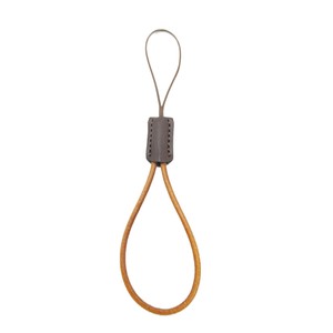 <b>Leather</b> Mobile Phone <b>Lanyard</b> Brown Finger Style Durable Rope Anti Loss Strap For Phone And USB Drive - Product Image 3