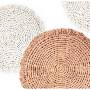 Tapis tissé à la main en fil <span class=keywords><strong>de</strong></span> coton, assiette <span class=keywords><strong>de</strong></span> chargeur, assiette pour le dîner et la salade, antidérapant, isolé, grande capacité <span class=keywords><strong>de</strong></span> m - Product Image 3