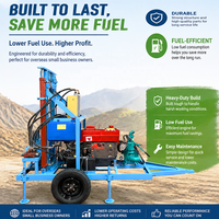 Foreuse hydraulique rotative diesel compacte de 35 CV certifiée CE avec châssis à roues remorquable pour usage agricole