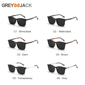 แว่นกันแดดคลิปออน<span class=keywords><strong>3</strong></span> in <span class=keywords><strong>1</strong></span>แจ็คสีเทาเลนส์ UV400แบบโพลาไรซ์กรอบแว่นตา6203 - Product Image 5