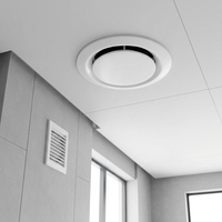 Ensemble de 10 grilles de ventilation ABS modernes, circulaires et carrées, pour plafond et mur, blanc et noir, pour système de ventilation HVAC