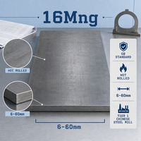 Tôle d'acier pour chaudière laminée à chaud de haute qualité 16Mng, norme GB, 6 à 60 mm, avec services de soudage et de découpe, Usine sidérurgique chinoise de premier plan