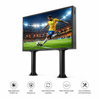 Écran d'affichage publicitaire LED extérieur P4 P5 fixe, étanche IP65, taux de rafraîchissement 7680Hz, panneau d'affichage numérique mural LED