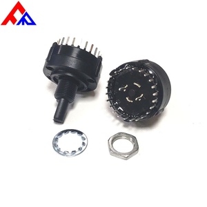 Nuevo Interruptor de Selección de Posiciones y Engranajes de 1/2 Polos con Eje Aislado, 2/3/4/5/6/7/8/9/10/11/12 Posiciones, 26mm, Metales y Plásticos - Product Image 5