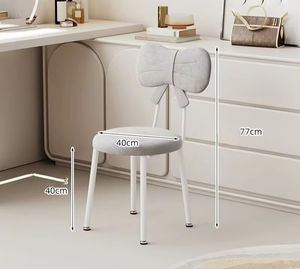 <span class=keywords><strong>Fauteuil</strong></span> en forme de <span class=keywords><strong>papillon</strong></span> avec coussins en velours, idéal pour les chambres à coucher et les salles à manger, couleur <span class=keywords><strong>rose</strong></span> - Product Image 4