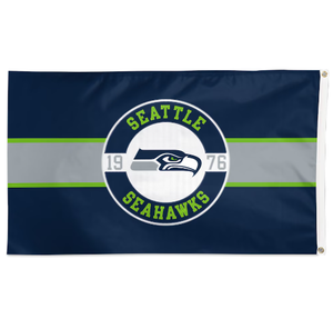 Drapeau personnalisé des Seattle Seahawks et du drapeau allemand 3x5 pieds, grande bannière pour pelouse, patio, jardin, maison, décoration extérieure - Product Image 2