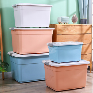 Extra Large Thick Storage <b>Box</b>, Household Plastic Storage <b>Box</b>, Dormitory <b>Clothes</b> Storage <b>Box</b>, Toy Organizer <b>Box</b> - Product Image 2