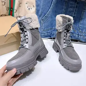 Moda inverno quente fofo nova chegada moda venda quente inverno botas mulheres sapatos tornozelo alto