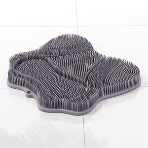 Alfombrilla Antideslizante para Baño, con Ventosas, para Lavar los Pies, Masajeadora, en <span class=keywords><strong>Azul</strong></span>, Rosa y Gris - Product Image 6