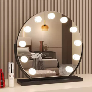 Tùy chỉnh LED thắp sáng xoay gương trang điểm cho nhà/Salon sử dụng - Product Image 4