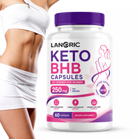 Capsules Lanoric OEM Vegan Keto Burn Diet Bhb, produits alimentaires, complément alimentaire pour brûler les graisses rapidement, capsules Keto Bhb pour la nuit