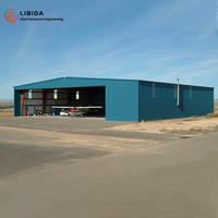 Bâtiment d'hangar en structure métallique avec portes coulissantes, taille personnalisée, kit préfabriqué
