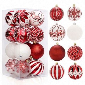 Boules de Noël et décorations d'arbre de Noël luxueuses et incassables, ensemble de boules personnalisées, fabrication en usine, 8 cm - Product Image 1