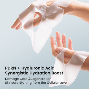 มาส์กหน้าไฮโดรเจลคอลลาเจนไฮโดรไลซ์ OEM PDRN แบรนด์ส่วนตัว ซ่อมแซมผิวให้กระจ่างใส ลดเลือนริ้วรอย กระชับผิว - Product Image 4