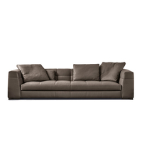 Ensemble de canapés carrés modernes en tissu YUANCHANG avec pieds en acier inoxydable, 2 places, pour appartement, villa, salon, canapé de luxe