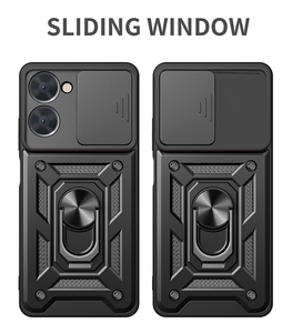 Funda Protectora Antigolpes para OPPO <span class=keywords><strong>Realme</strong></span> 10 4G <span class=keywords><strong>9i</strong></span> 8i C21Y C25Y, con Anillo Magnético Metálico y Protección de Cámara Deslizante - Product Image 6