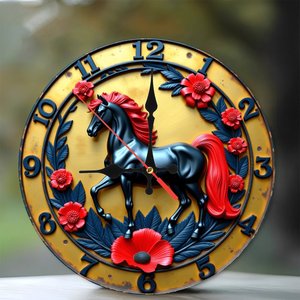 Round Wooden Wall <b>Clock</b> 25Cm Silent Non Ticking Home Office Decor Simple Wall <b>Clock</b> - Product Image 1