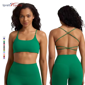 Offre Spéciale Yoga soutien-gorge haute qualité femmes dos ouvert <span class=keywords><strong>Sport</strong></span> Fitness entraînement Stretch beau dos Gym course <span class=keywords><strong>sport</strong></span> soutien-gorge Fitness porter - Product Image 1