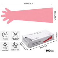 Kit complet d'incrémentation de laboratoire vétérinaire pour vache, fabricant de gants universels PE 90cm