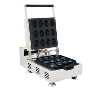 Máy làm bánh quế hạt cà phê di động dành cho mục đích kinh doanh; Thiết bị thực phẩm điện nhỏ gọn, cao cấp, có bề ngoài sang trọng, làm nóng hai mặt, chống dính - Product Image 2