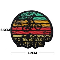 Badge en silicone arc-en-ciel prête à être expédiée, motif VTT, « Tout va bien », pour sac à dos, anti-stress et anxiété