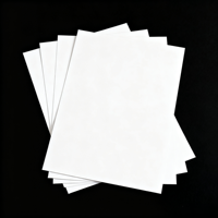Papier kraft blanc non couché résistant à l'humidité, personnalisé, en gros, 400g, compatible avec l'impression offset, ZHIHONG