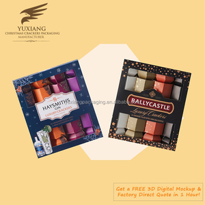 Craquelins de Noël personnalisés OEM en papier, craquelins de Noël de luxe pour hôtels, emballage en gros provenant d'un fabricant direct de craquelins sans plastique - Product Image 3