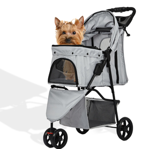 थोक कस्टम लोगो फोल्डेबल यात्रा पोर्टेबल बिल्ली पालतू कुत्ते स्ट्रेलर - Product Image 1