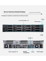 Serveur en rack R750 X16 à double socket pour GPU, hôte de calcul haute performance pour l'IA