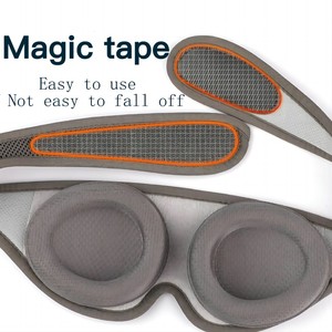 Masque de sommeil occultant personnalisé en 3D avec ombre, bonnet de nuit en forme de C pour hommes et femmes, utilisation à domicile, polyester - Product Image 5