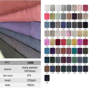 Basso MOQ a buon mercato multicolore <span class=keywords><strong>100</strong></span>% pura pietra lavata <span class=keywords><strong>100</strong></span> tessuto di <span class=keywords><strong>lino</strong></span> fornitore all'ingrosso vestito di <span class=keywords><strong>lino</strong></span> - Product Image 2